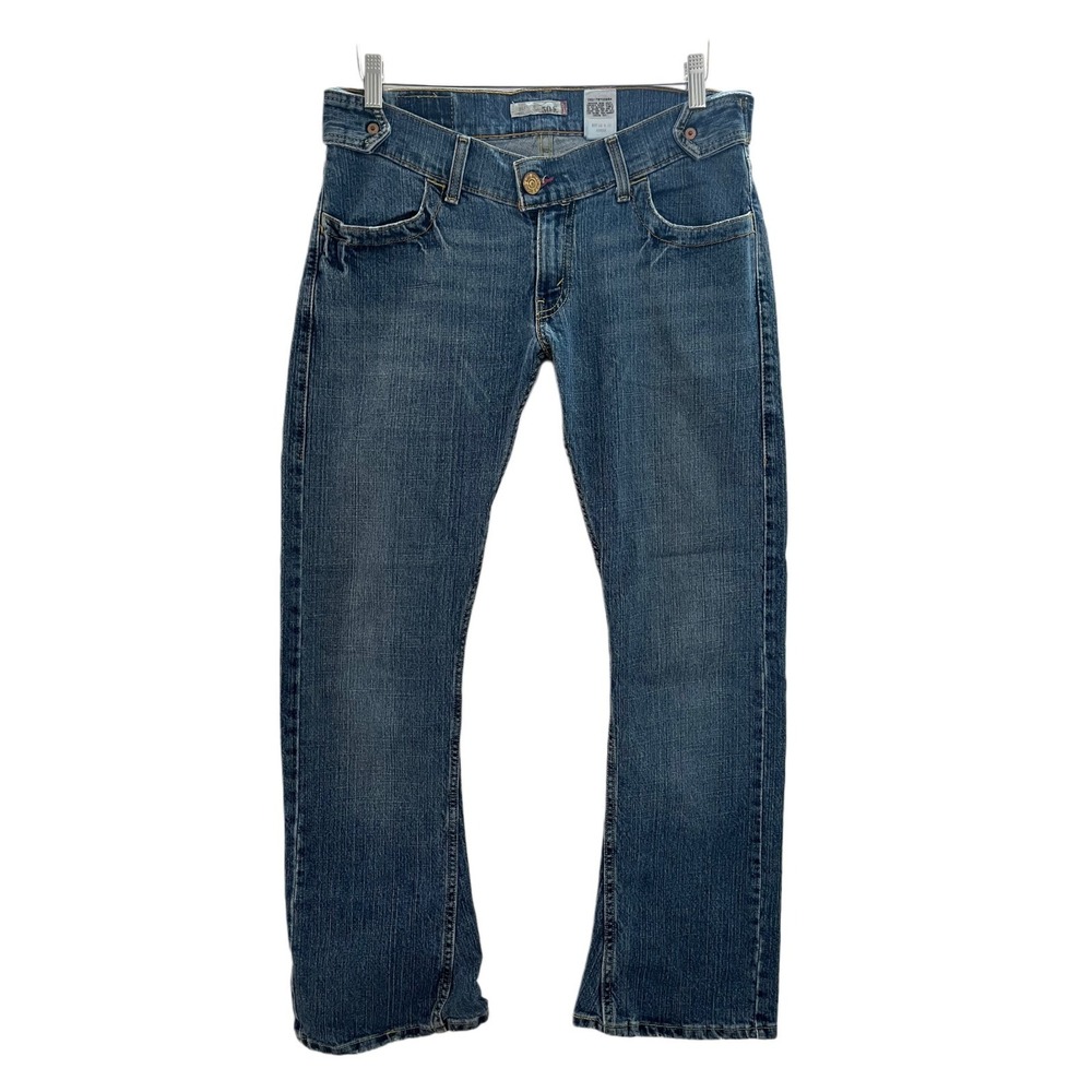 Levis 504 Slouch Womens Sz 11 Flare Jeans VINTAGE Y2K Distressed EUC